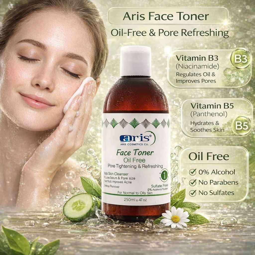 تونر پاک‌کننده صورت مناسب پوست نرمال تا چرب اریس