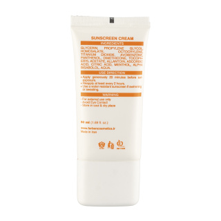 کرم ضد آفتاب فاربن با SPF30 مناسب انواع پوست حجم 50 میلی لیتر