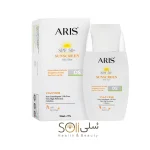 کرم ضدآفتاب بی‌رنگ SPF50+ آریس مخصوص پوست چرب و جوش‌دار