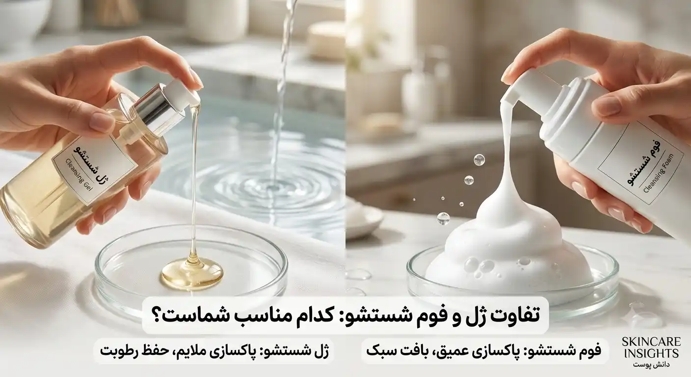 تفاوت ژل شستشو با فوم شستشو
